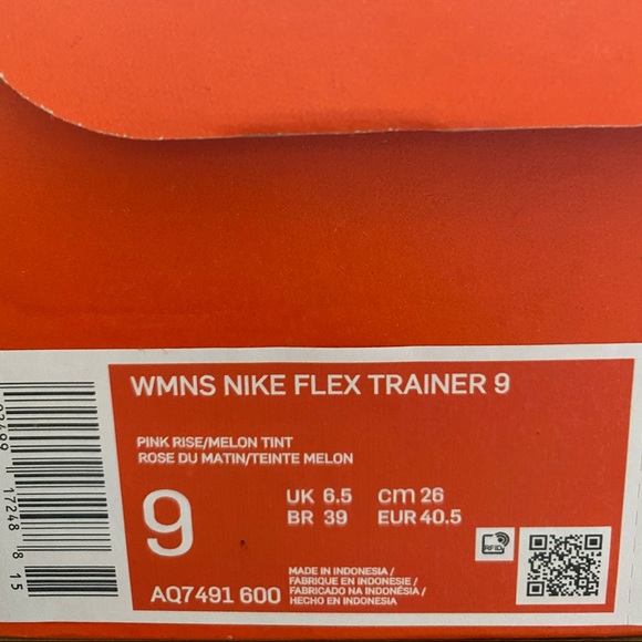 🌸Sale🌸 Nike Flex Trainer 9 Pink Rise Canvas Women Sneaker Size 7.5 AQ7491 600 - Picture 10 of 10